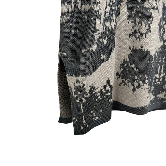 Marla Wynne Gray & Tan Knit Abstract Tree Print Sleeveless Tank Womens Small - Picture 6 of 7